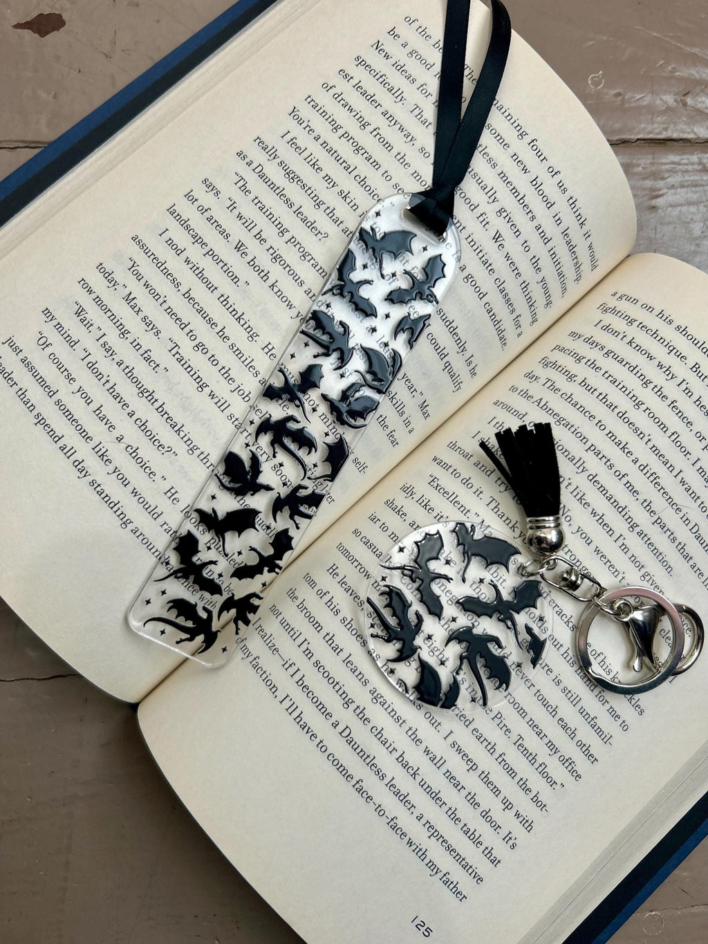 Dragon Girls and Romantasy Readers Bookmark Keychain Bundle