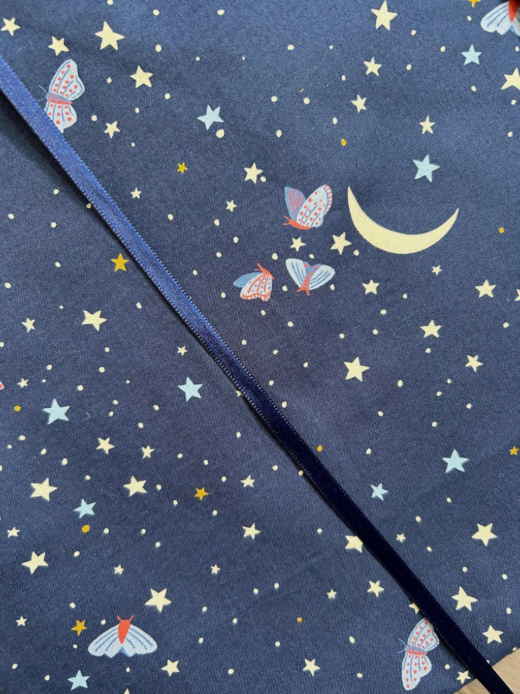 Mushroom Woodland Critters and Stars Reversible Adjustable Fabric Book Cover/Bible Cover