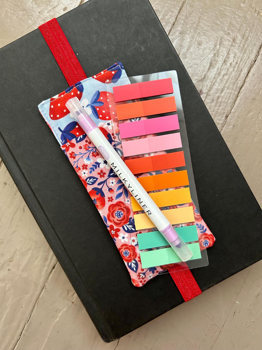 Red and Blue Floral Strawberry Annotation Kit