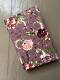 BOOKISH BUNDLE Magic Roses Reversible Adjustable Fabric Book Cover/Bible Cover w/ Bookmark and Annotation Kit