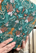Mermaid and Whales Reversible Adjustable Fabric Book Cover/Bible Cover