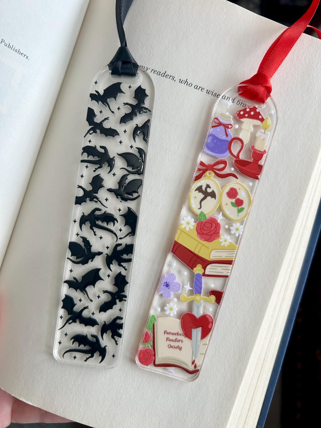 Dragon Girls and Romantasy Readers Bookmark Keychain Bundle