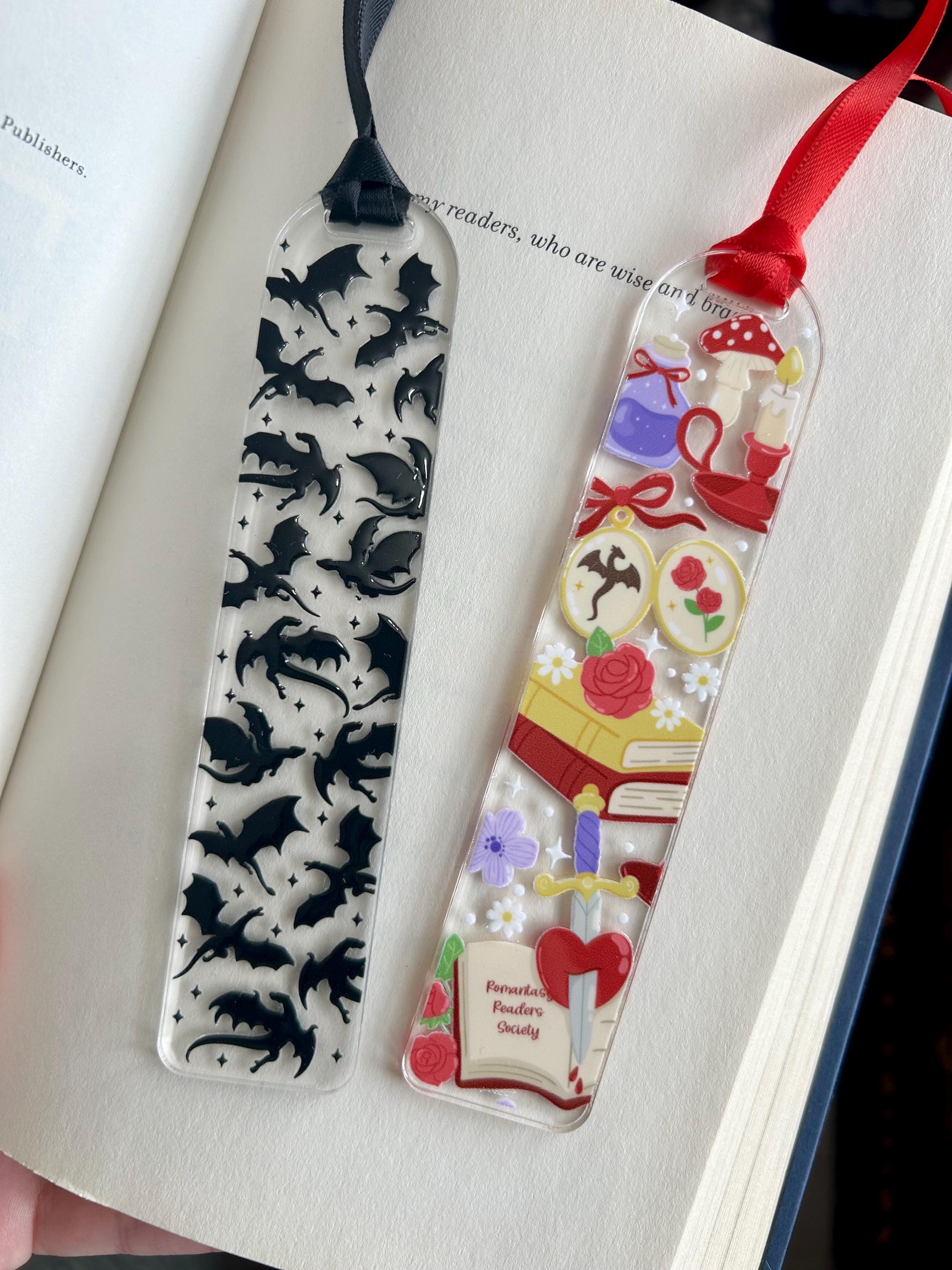 Dragon Girls and Romantasy Readers Bookmark Keychain Bundle
