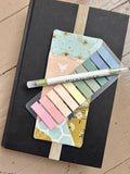 Floral and Bees Annotation Kit — Pen & Highlighter Holder for Books