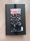 Black and Gold Dragon Scales Annotation Kit — Pen & Highlighter Holder for Books