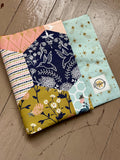 Floral and Bees Reversible Adjustable Fabric Book Cover/Bible Cover
