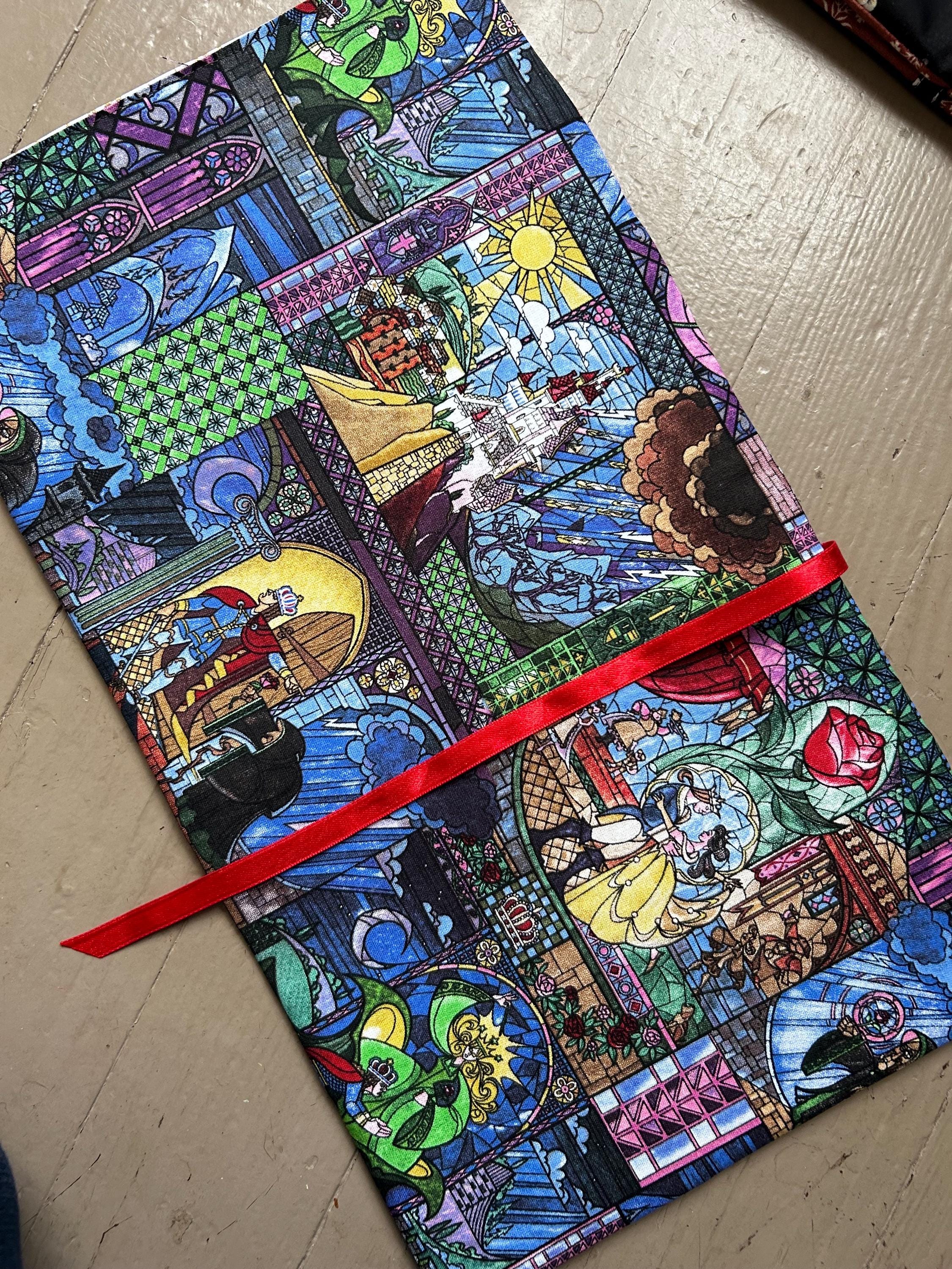 Beauty and the Beast Reversible Adjustable Fabric Book Cover/Bible Cover
