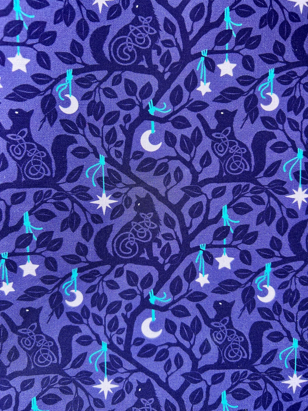 Midnight Cats Fabric Book Cover — Reversible & Adjustable