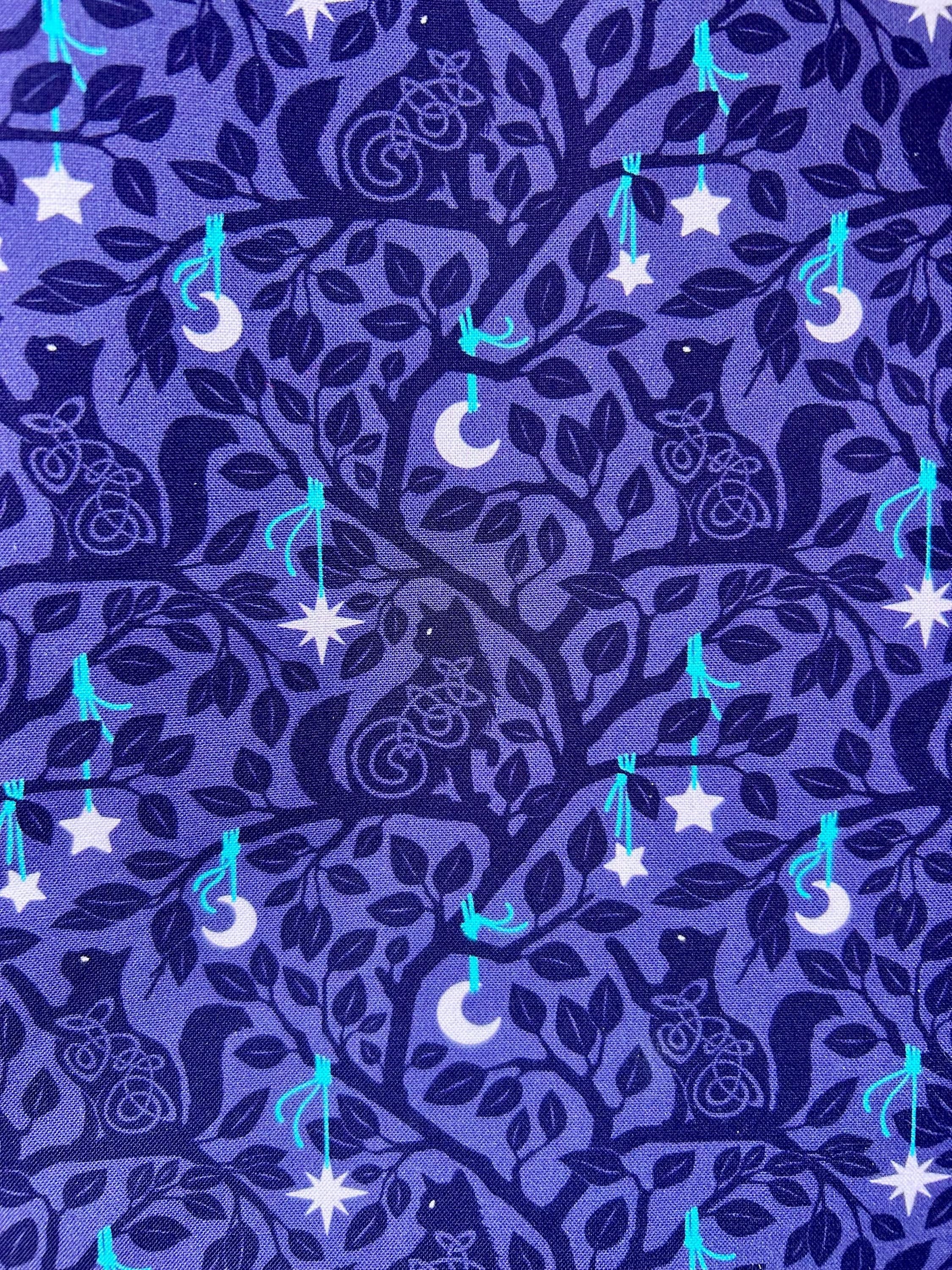 Midnight Cats Fabric Book Cover — Reversible & Adjustable