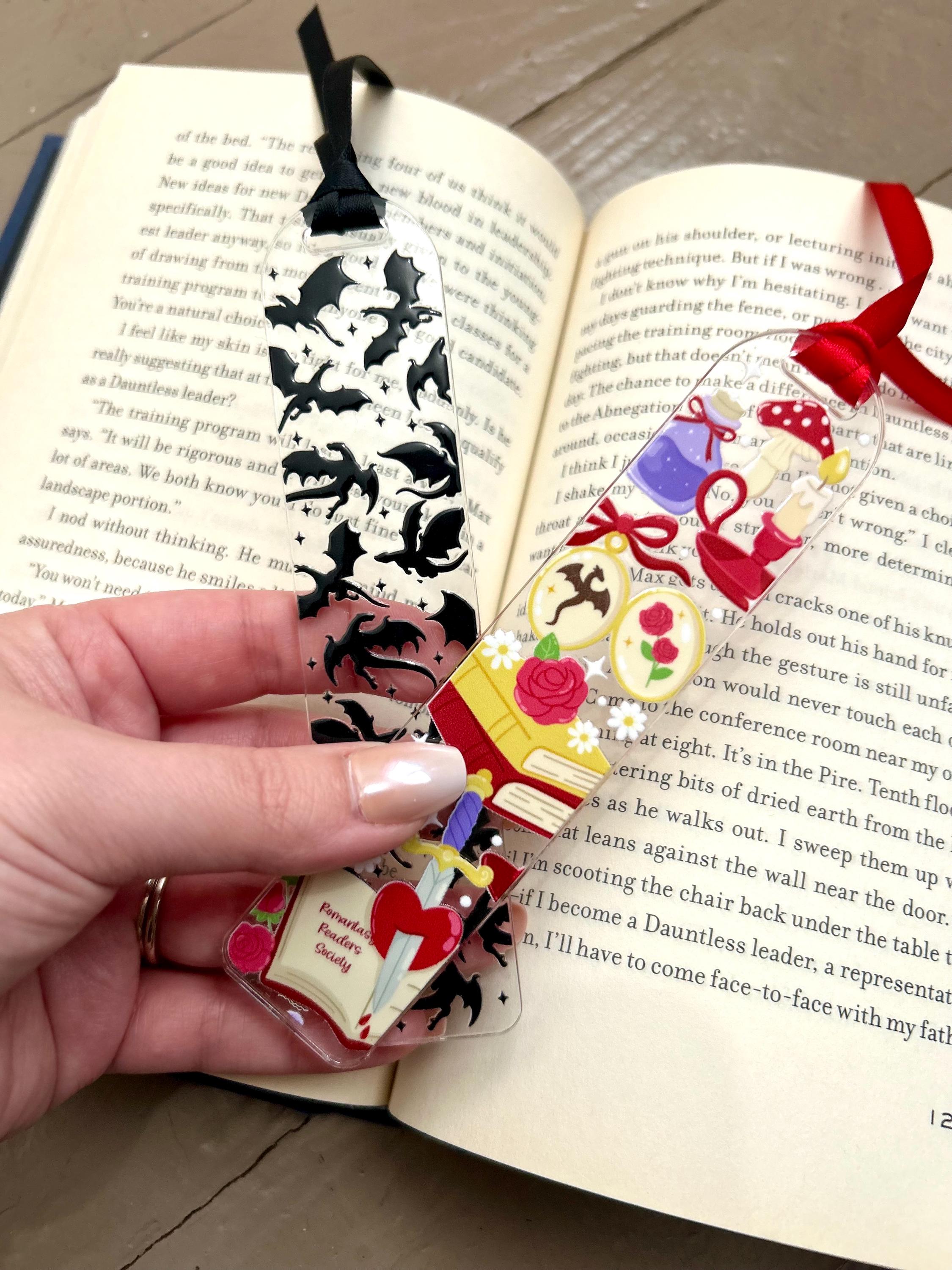 Dragon Girls and Romantasy Readers Bookmark Keychain Bundle